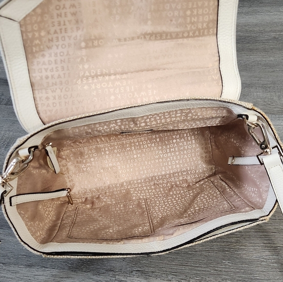 Kate Spade Laurel Wesley Place Leather and Tweed Satchel - Picture 10 of 15